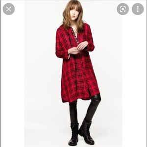 Zadig and Voltaire, Women’s Red Ramara Car Woven Dress
